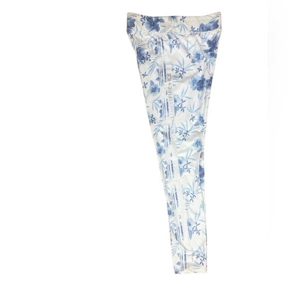 NWT LoveShackFancy Bogner Fire+Ice Blue Floral Base Layer Ski Leggings (AA) - Picture 6 of 16